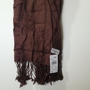 Nordstrom Brown scarf with tassles